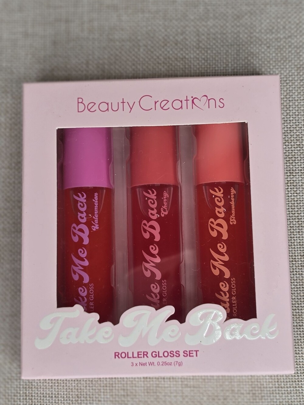 Beauty Creations Take Me Back Roller Lip Gloss Set-Fruit Scents New